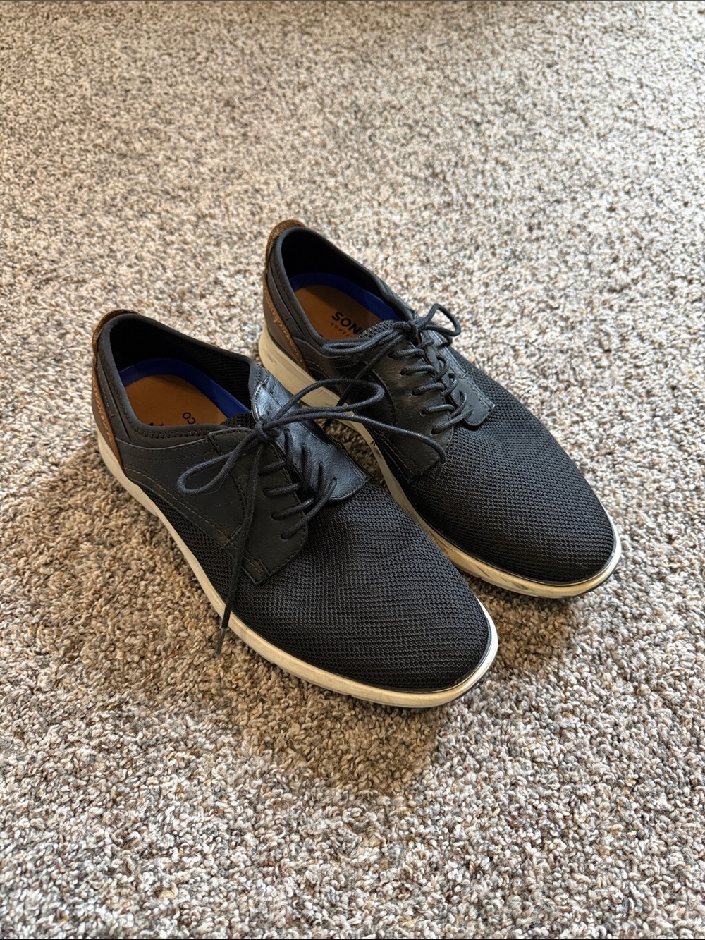 Sonoma Men's Black Casual Lace-Up Shoes - Size 9
